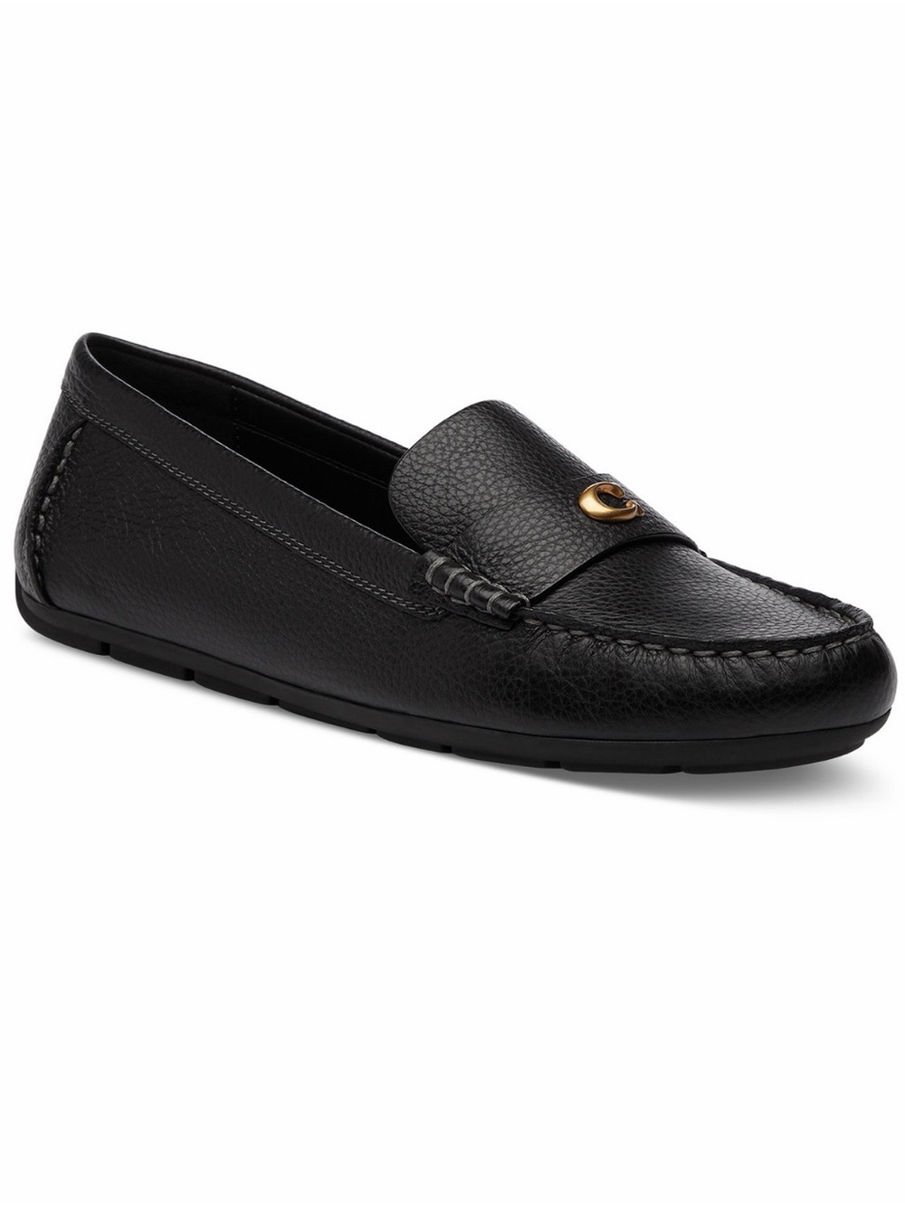 Coach Classic Leather Slip-On Loafer Shoes